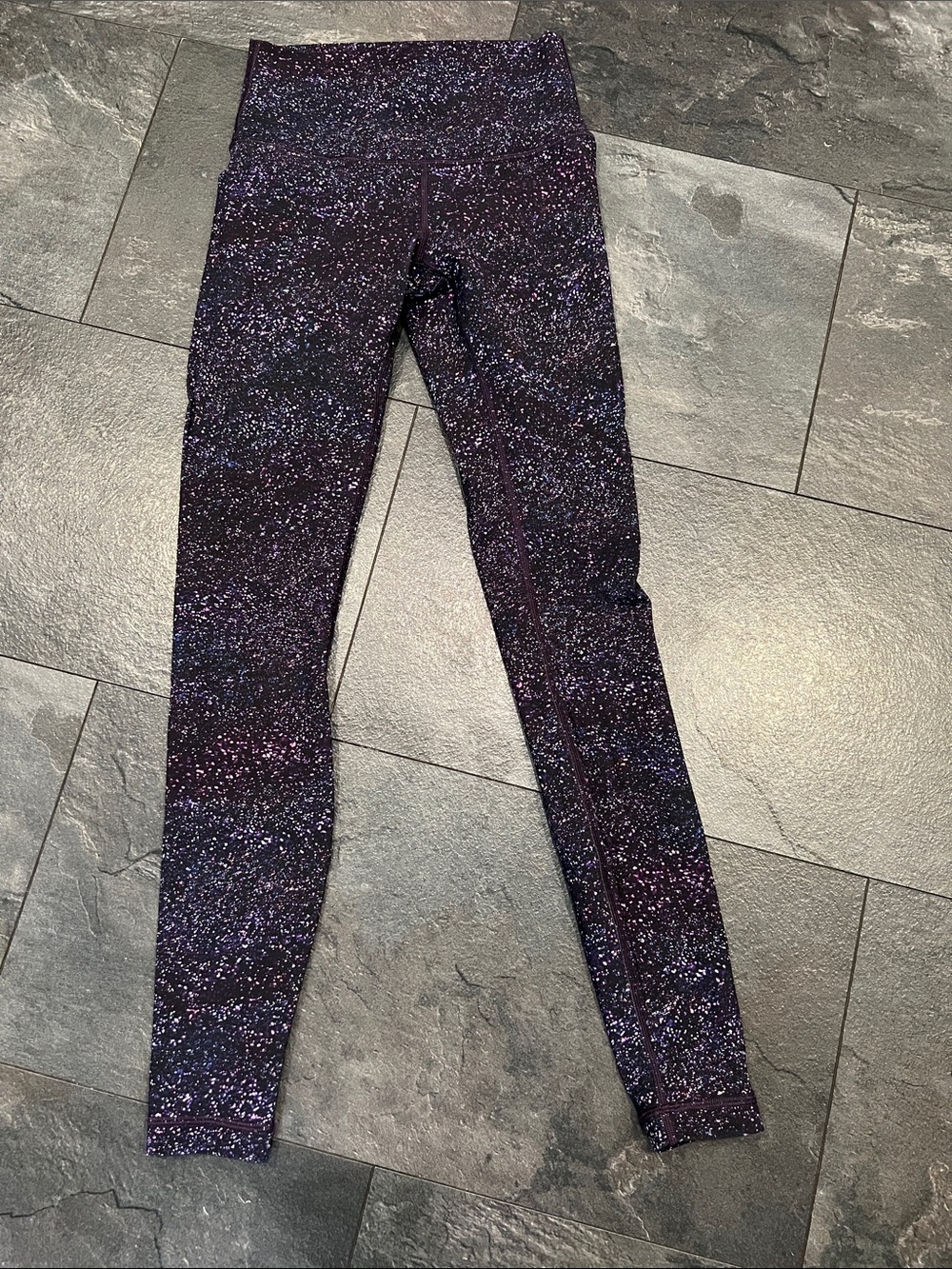 Lululemon women’s speckled Purple High-Waist Leggings